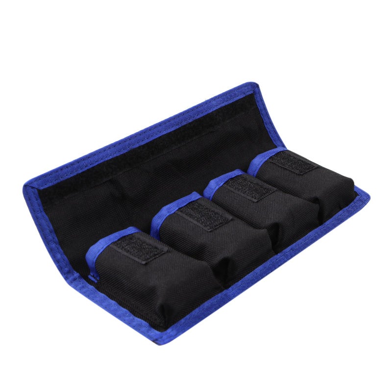 Meking DSLR Camera Battery Holder/Pouch/Case/Bag (4 Pocket) for AA Battery, Canon LP-E6 LP-E8 LP-E10 LP-E12 Battery, Nikon EN-EL14 EN-EL15 Battery, Sony NP-FW50 NP-F550 NP-FM500H Battery( 2Pcs ) - Image 4